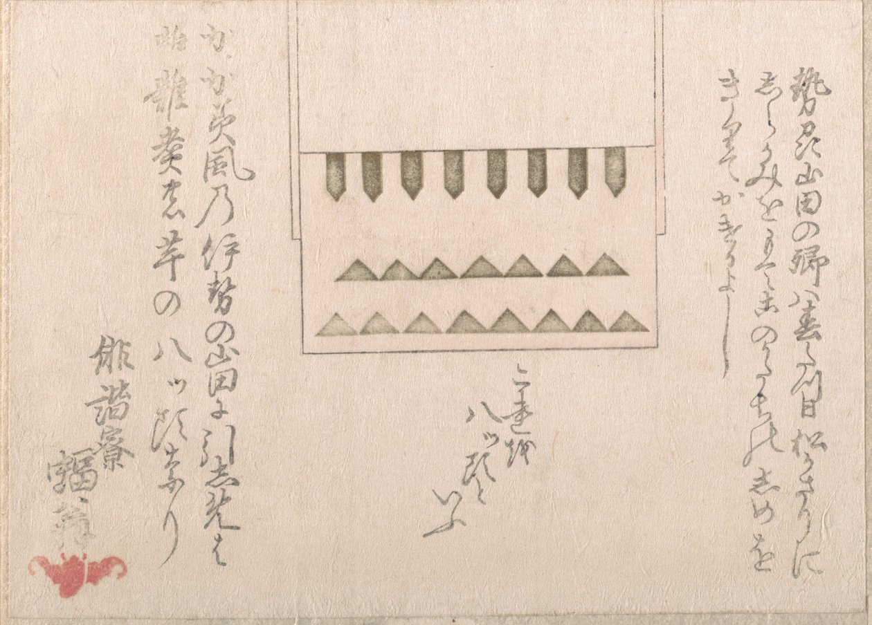 Eräänlainen uskonnollinen paperikoristelu, 1700-1800-luku. tekijältä Haikairyo Henpuku