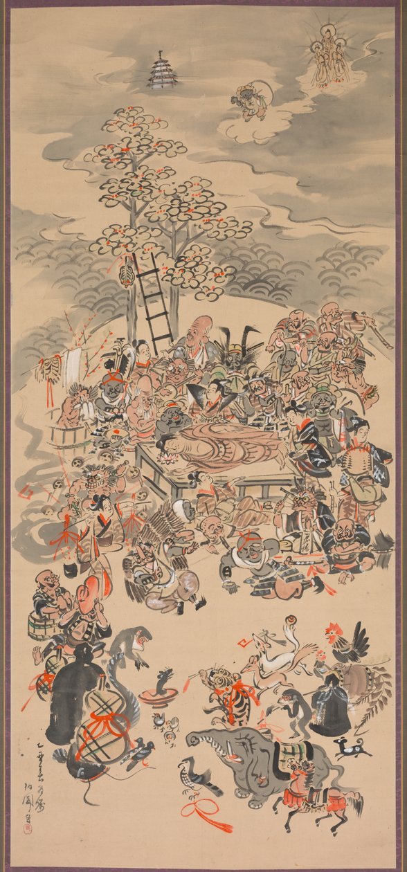 Buddhan Ōtsu-e Nirvana tekijältä Hakuen