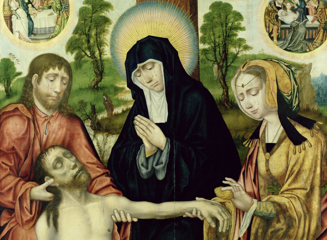 Kuolleen Kristuksen valitus, n. 1520 (katso 150818 ja 150820) tekijältä Hamburg Master