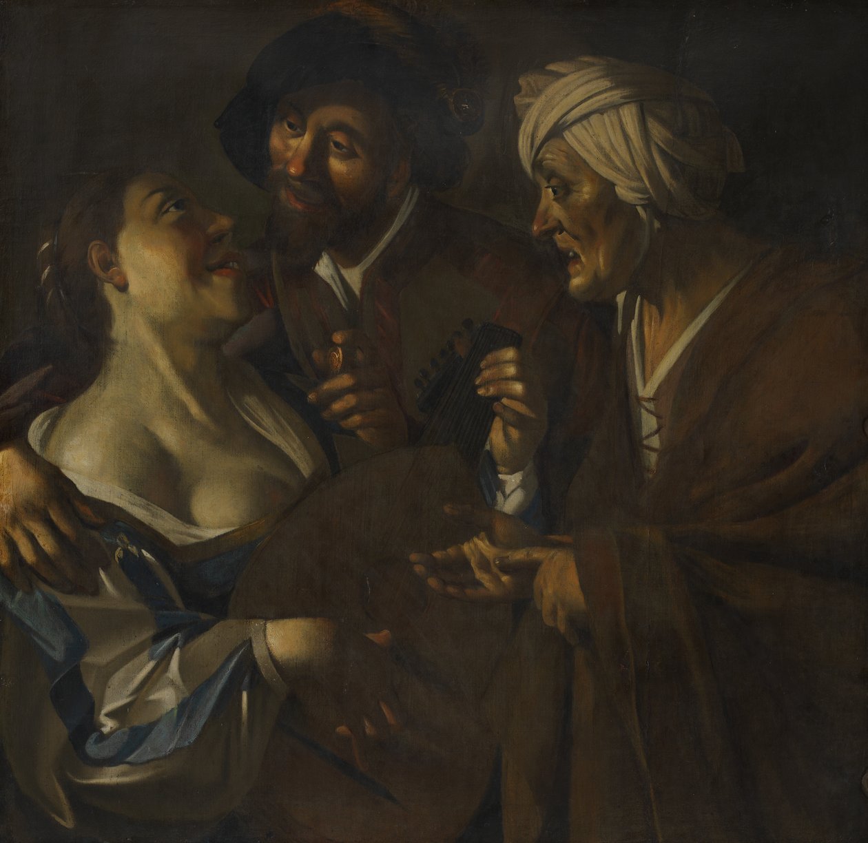 Hankinta, väärennös Dirck van Baburenin (n. 1595–1624) mukaan, n. 1930–1945 (öljy kankaalle) tekijältä Han van Meegeren