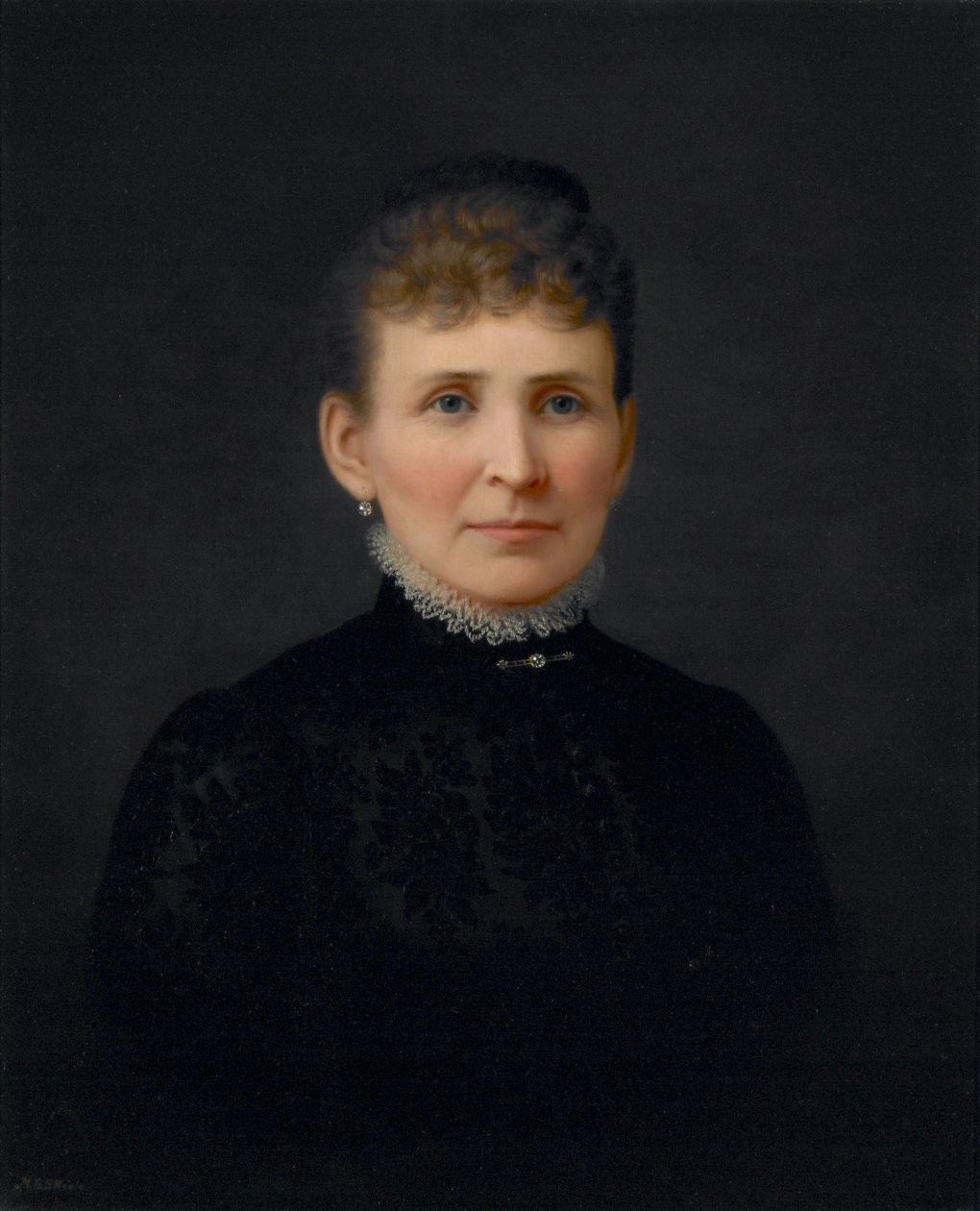Naisen muotokuva, noin 1886 (öljy kankaalle) tekijältä Hannah Brown Skeele