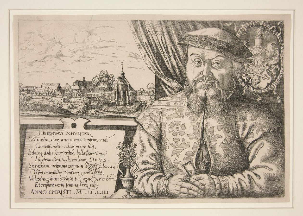 Hieronymous Schurstabin muotokuva (1512-1554 jälkeen) tekijältä Hanns Lautensack