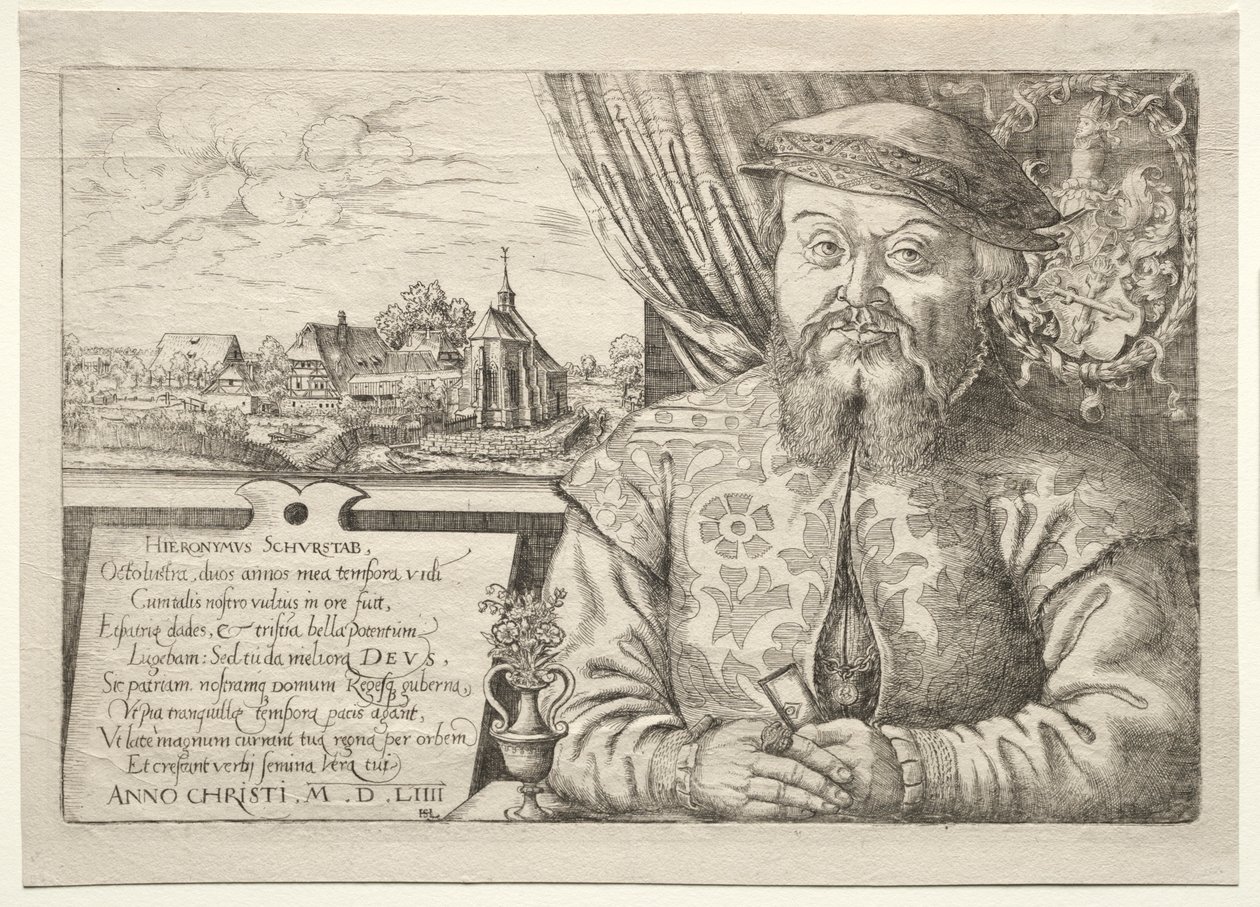Hieronymus Schurstab, Nürnbergin pormestari, 1554. tekijältä Hanns Sebald Lautensack