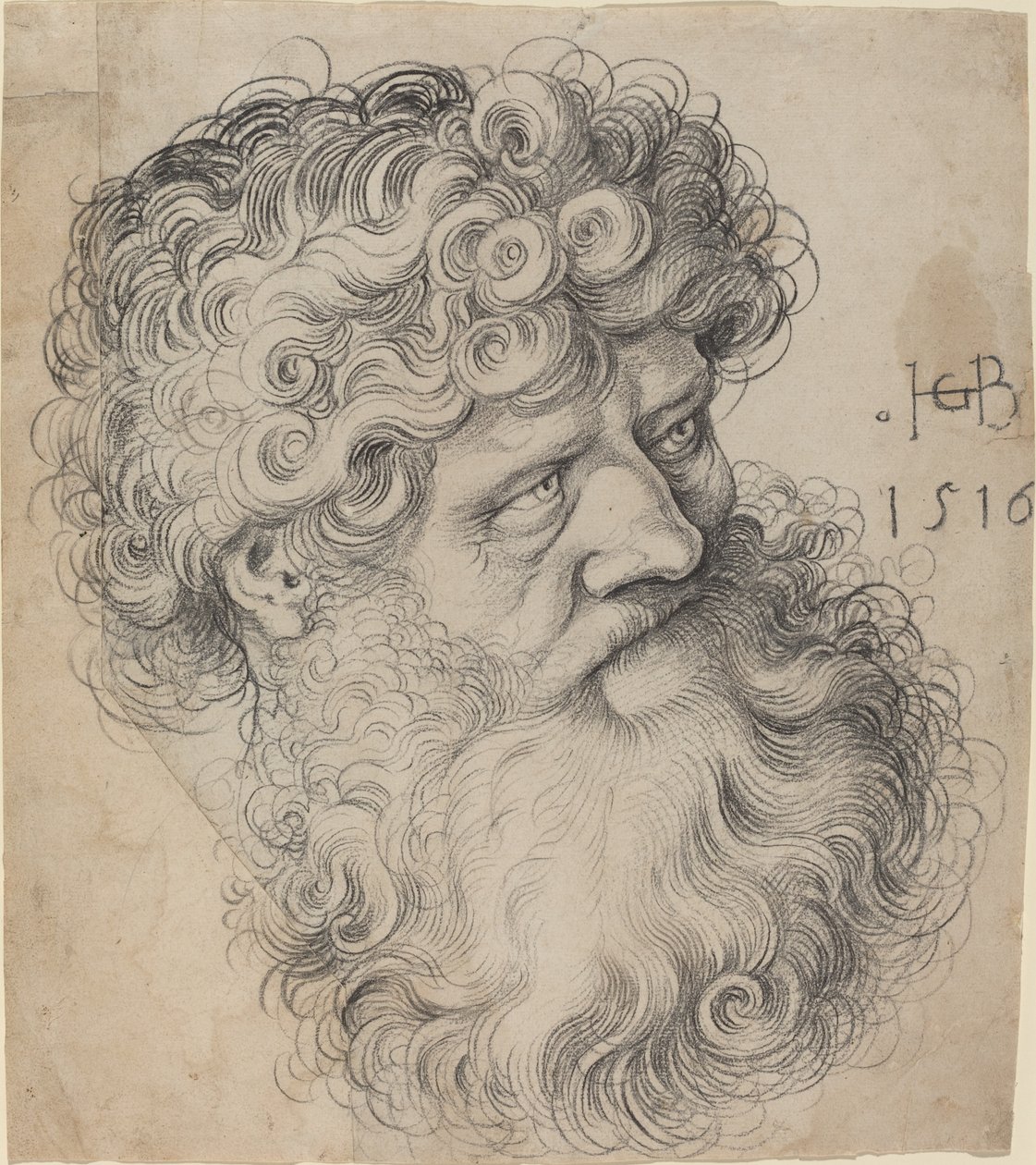 Kopf von Johannes dem Täufer tekijältä Hans Baldung Grien