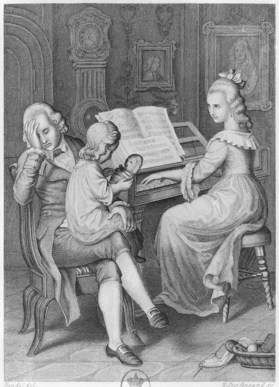 Kuvitus Johann Wolfgang Goethen (1749-1832) teoksesta Wertherin surut, kaiverrus Xaver Steifensand (1809-76) tekijältä Hans Bendel