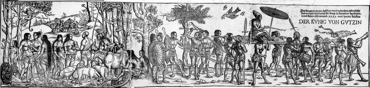 Gutzinin kuing, George Glockendonin vedos, 1511 tekijältä Hans Burgkmair