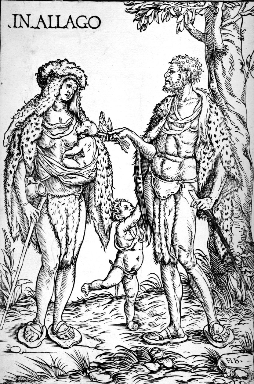 Algoan alkuasukkaat, 1508 tekijältä Hans Burgkmair