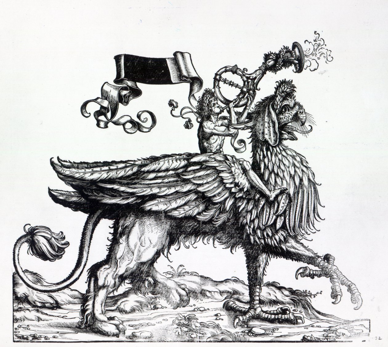 Kohtaus Maximilianin voittokulkueesta, n. 1516-18 tekijältä Hans Burgkmair
