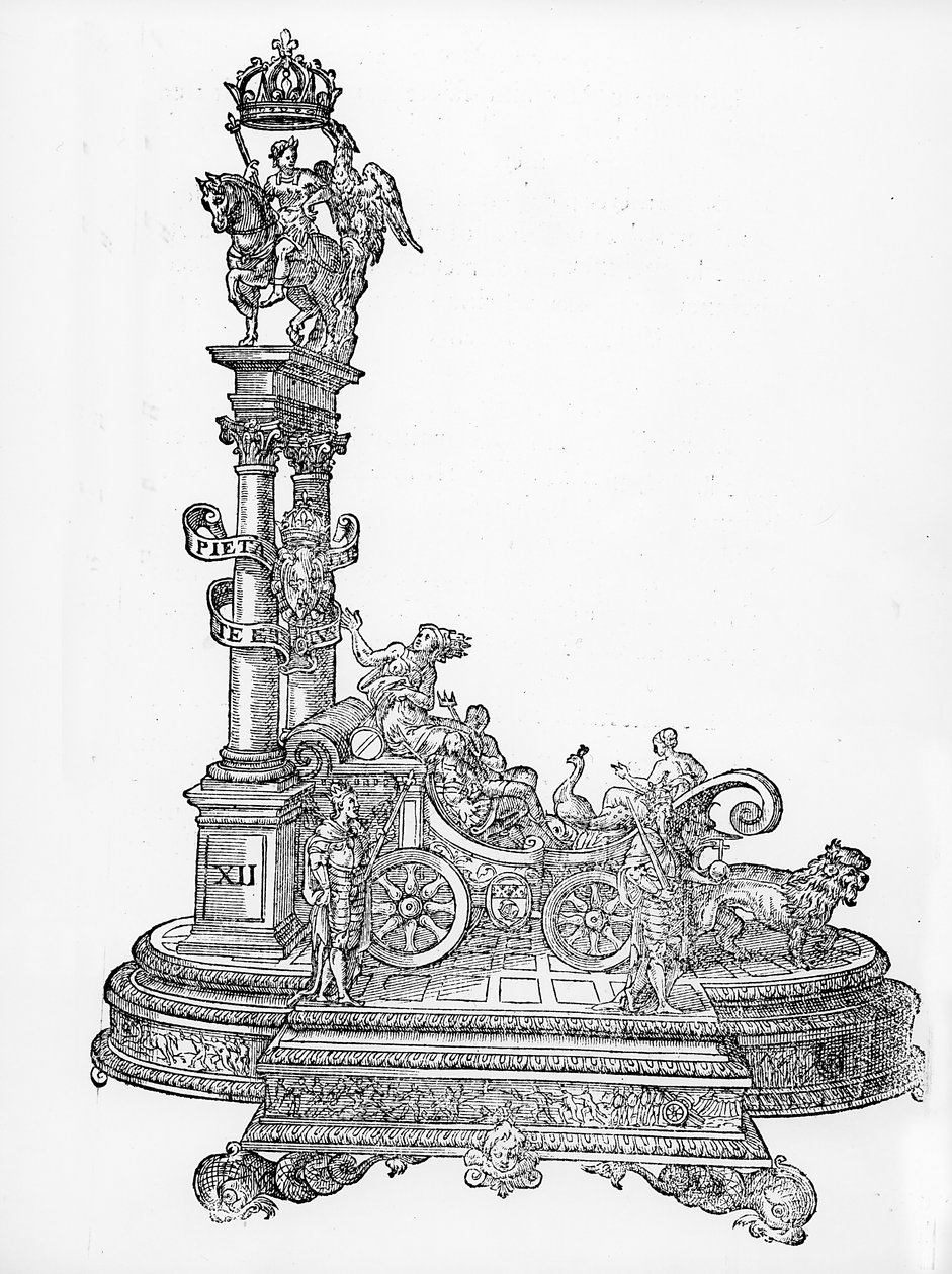 Voittoauto, Maximilianin voittokulkueesta, n. 1516-1818 tekijältä Hans Burgkmair