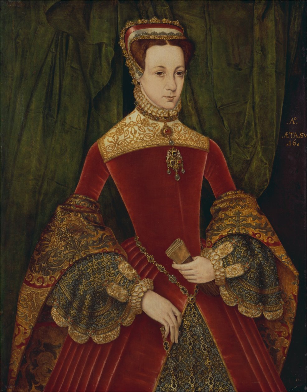 Muotokuva 16 -vuotiaasta naisesta, joka aiemmin tunnistettiin Mary Fitzalaniksi, Norfolkin herttuatar, 1565 tekijältä Hans Eworth