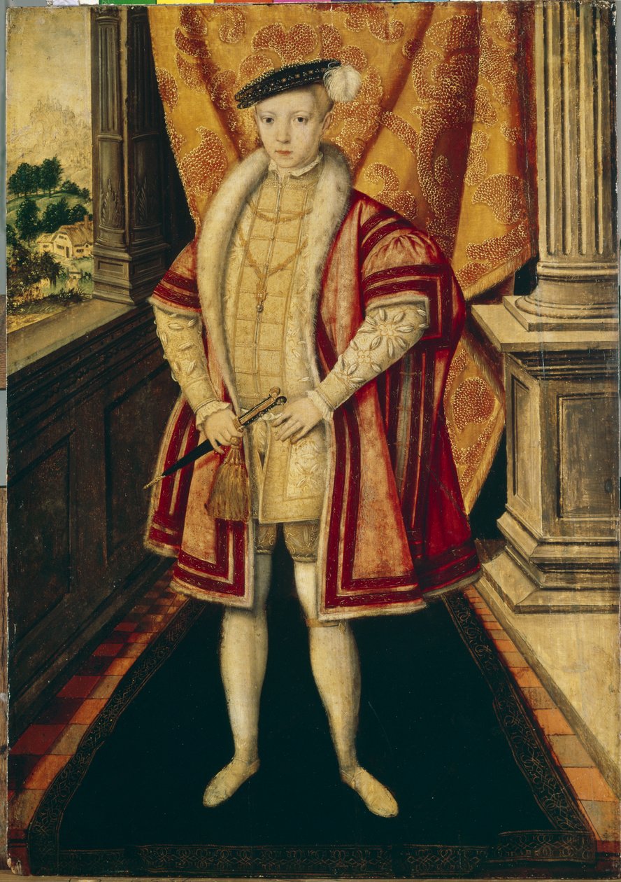 Kuningas Edward VI:n muotokuva, noin 1547 tekijältä Hans Eworth or Ewoutsz