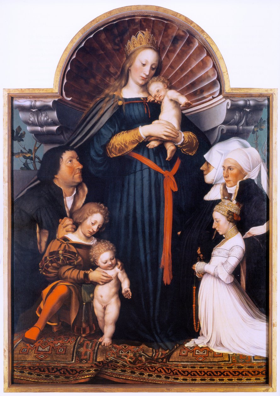 Darmstädter Madonna tekijältä Hans Holbein