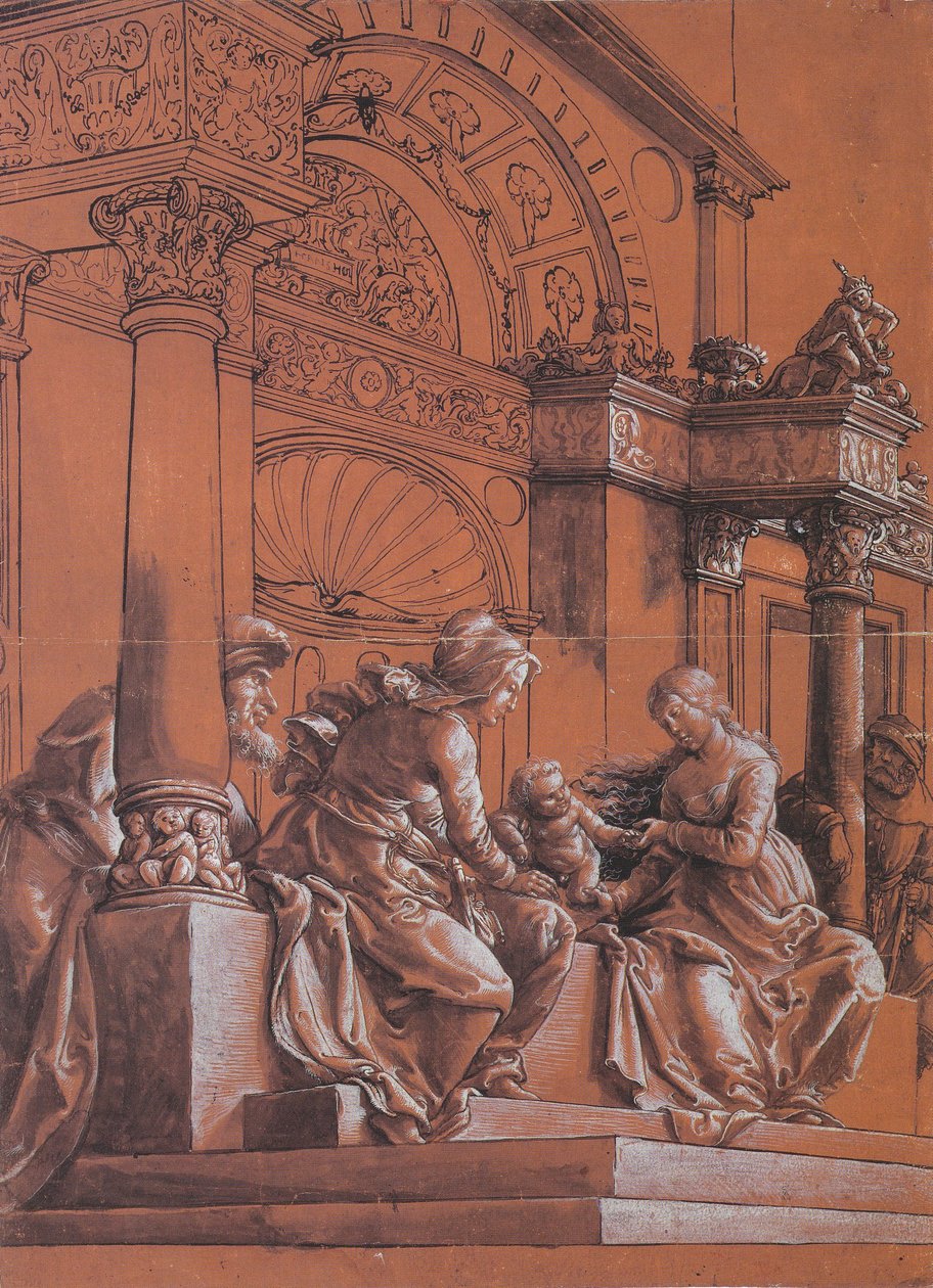 Pyhä perhe tekijältä Hans Holbein der Jüngere