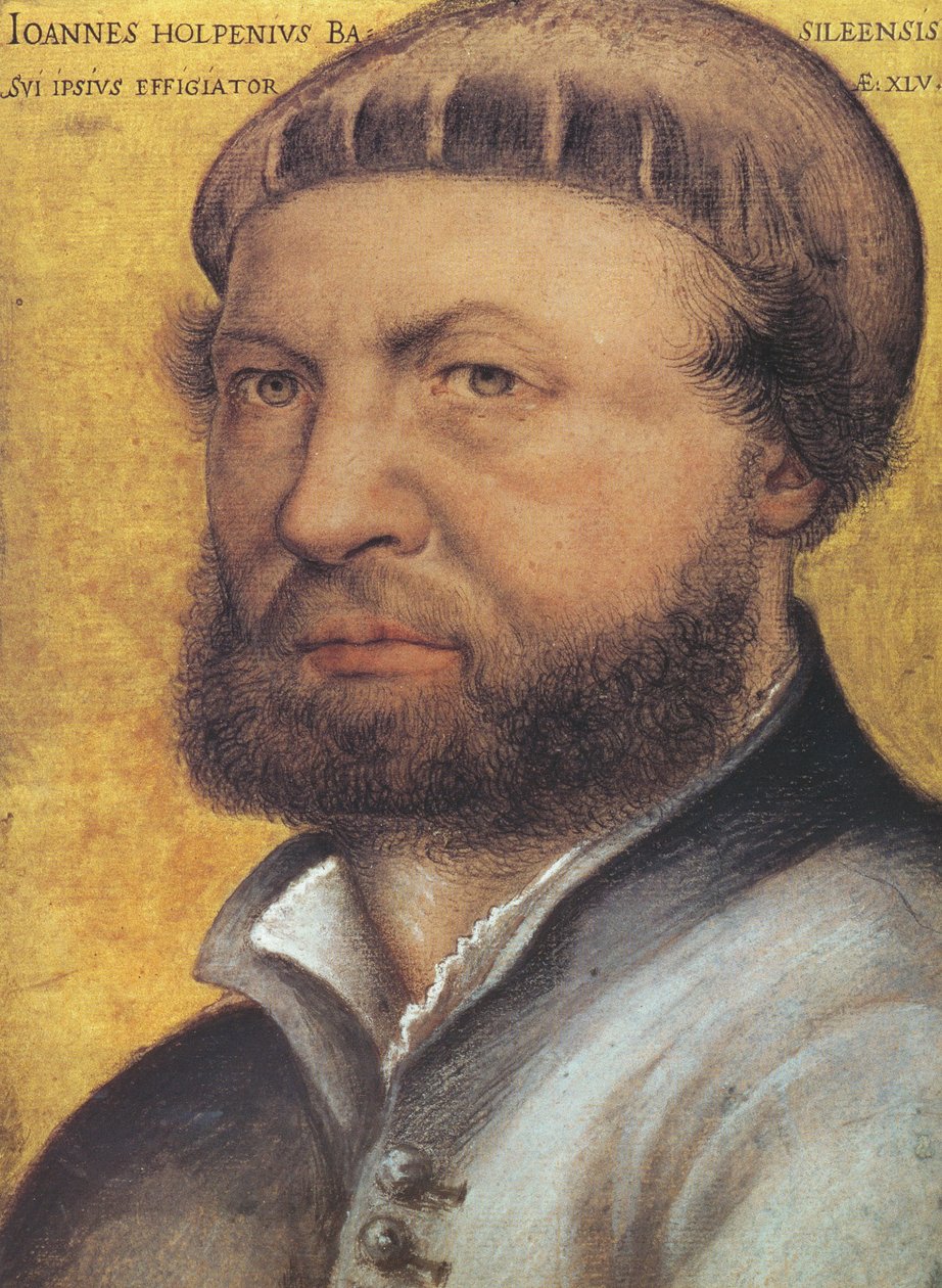 omakuva tekijältä Hans Holbein der Jüngere