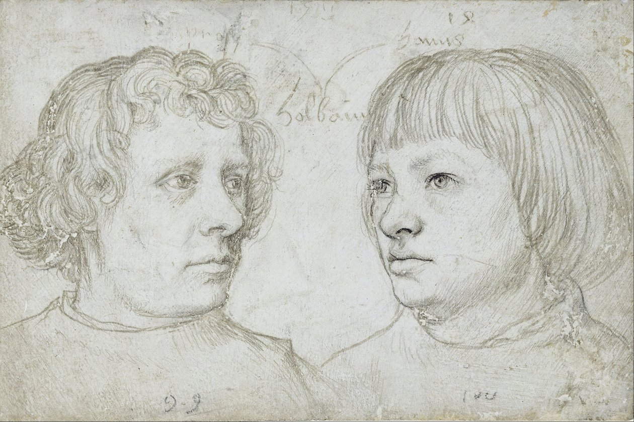 Ambrosius ja Hans, taiteilijan pojat tekijältä Hans Holbein the Elder