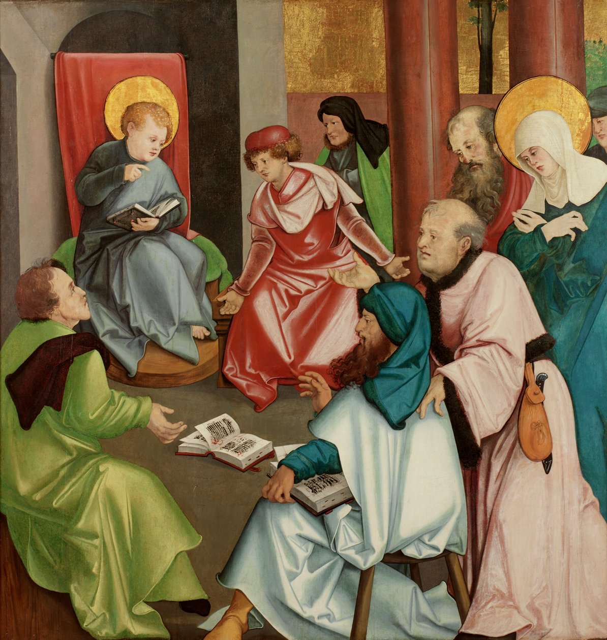 Kristus temppelissä, n. 1510-30 tekijältä Hans Leonard Schaufelein