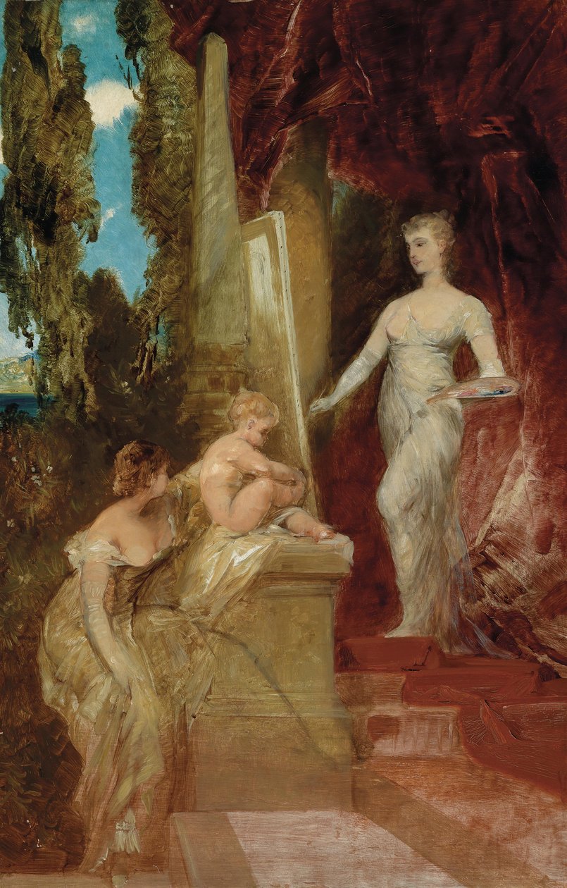 Allegorie der Malerei tekijältä Hans Makart