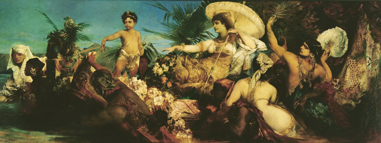 Kleopatra, 1875 tekijältä Hans Makart
