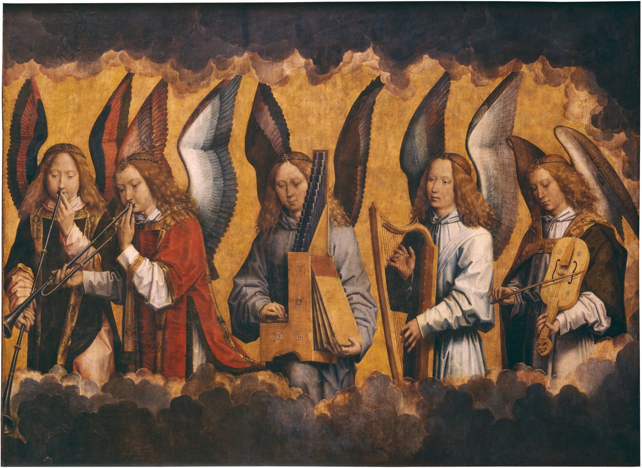 Musiikkia tekevät enkelit tekijältä Hans Memling