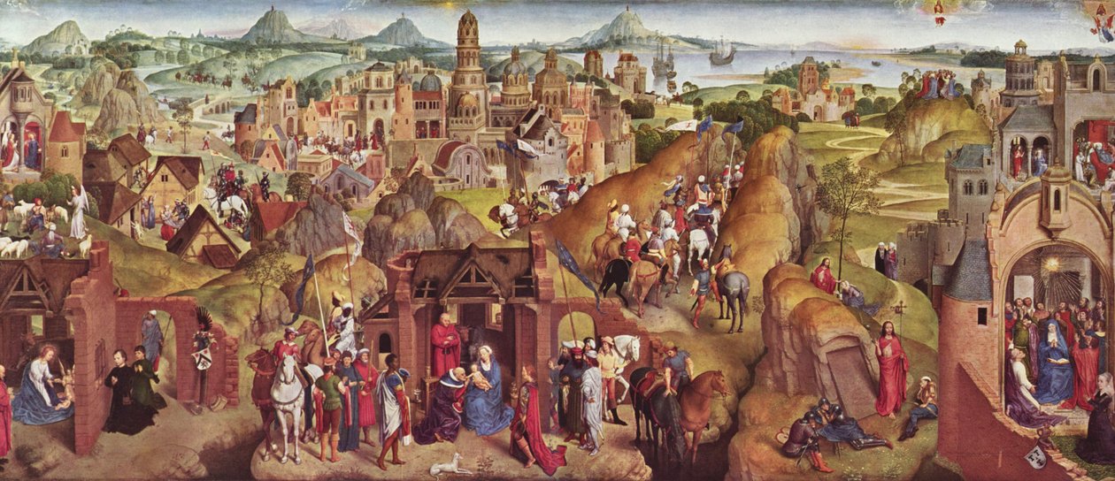 Die sieben Freuden Mariens tekijältä Hans Memling