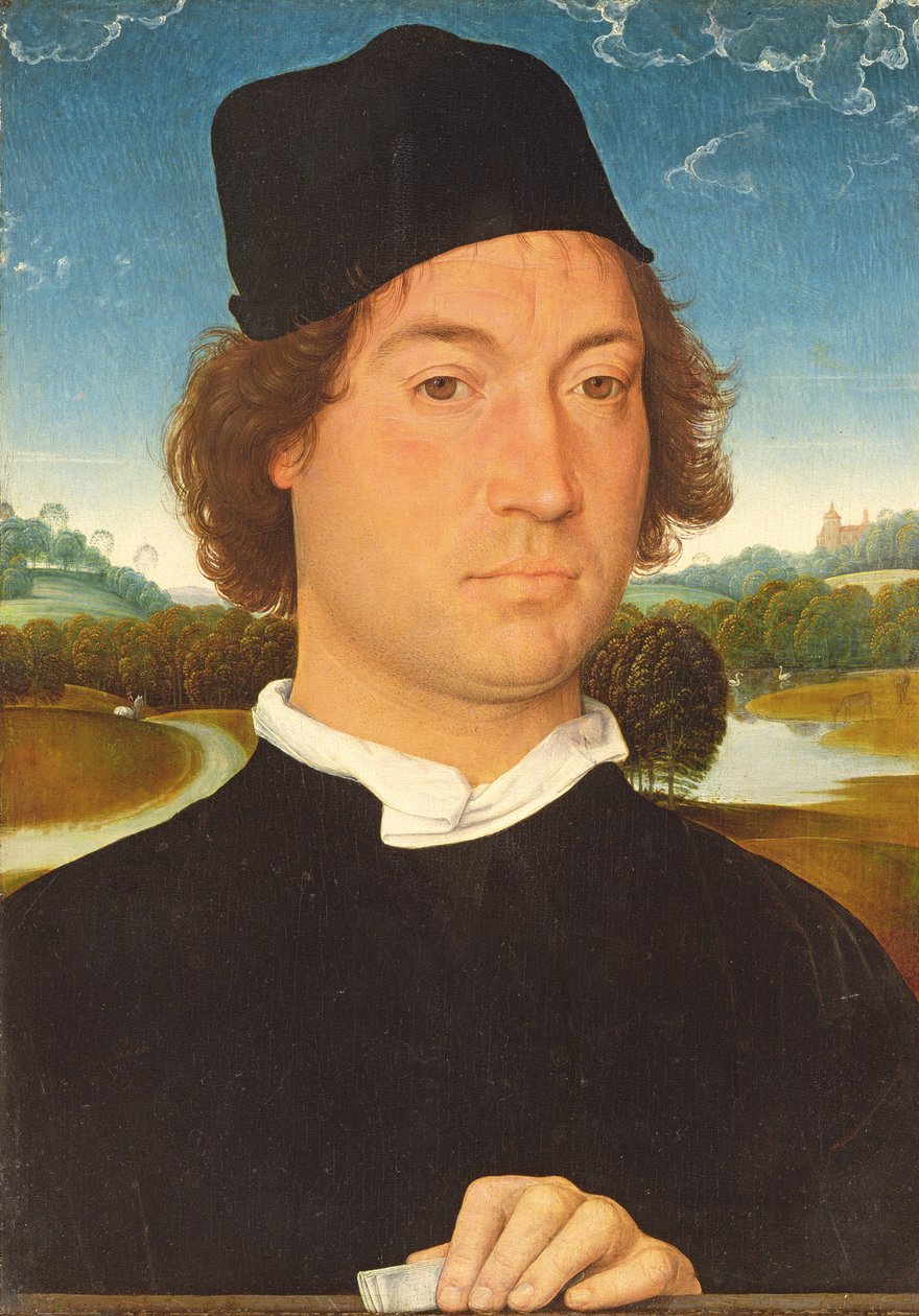 Tuntemattoman miehen muotokuva, n. 1485 tekijältä Hans Memling