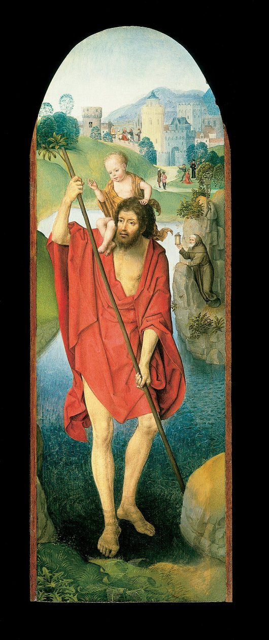 Saint Christopher tekijältä Hans Memling