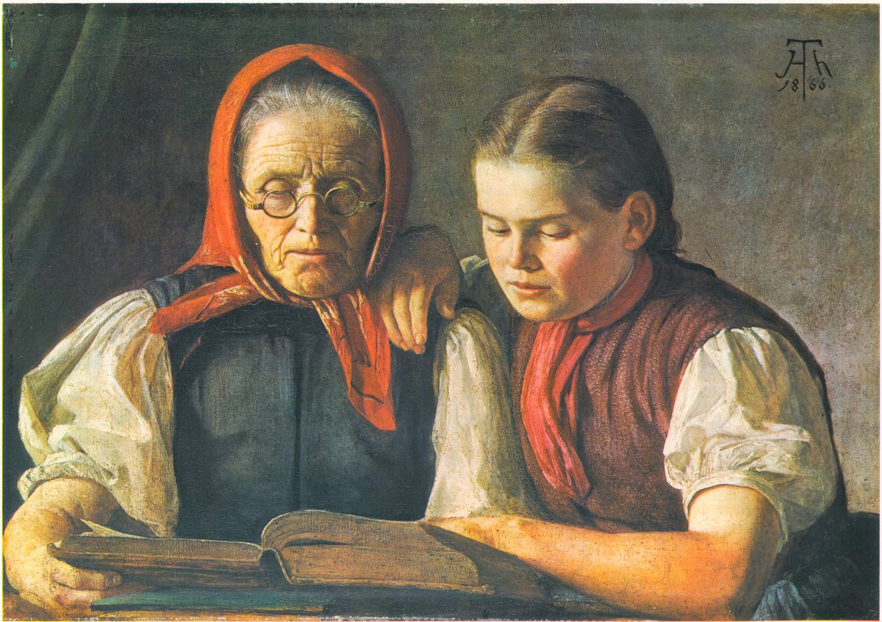 Mutter und Schwester des Kunstlers tekijältä Hans Thoma