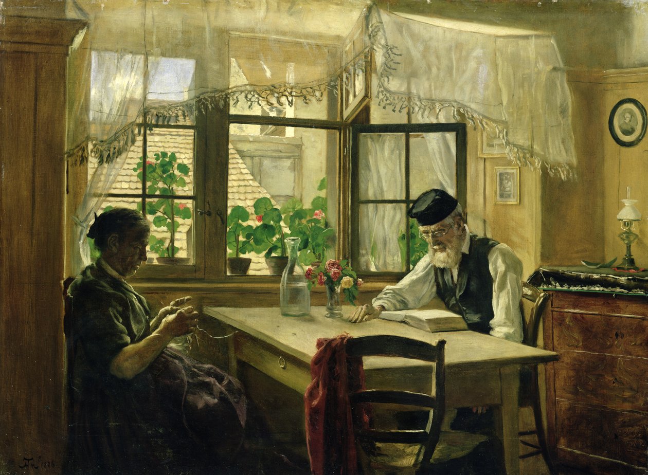 Rauhallinen sunnuntai 1876 tekijältä Hans Thoma