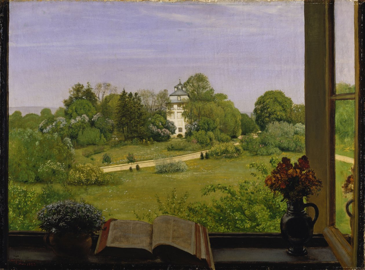"Die Öd" Blick auf den Holzhausenpark tekijältä Hans Thoma