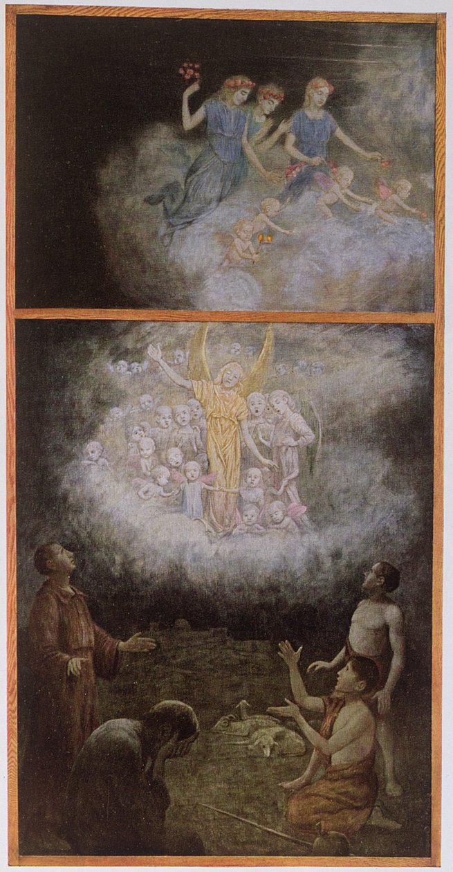 Ilmoitus paimenille, noin 1910 tekijältä Hans Thoma