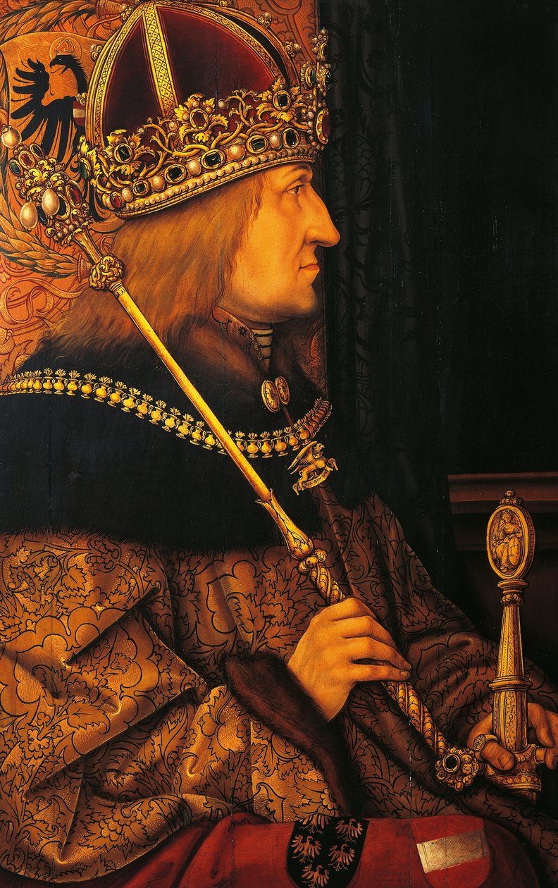 Muotokuva Friedrich III:sta (Rauhallinen) tekijältä Hans (after) Burgkmair