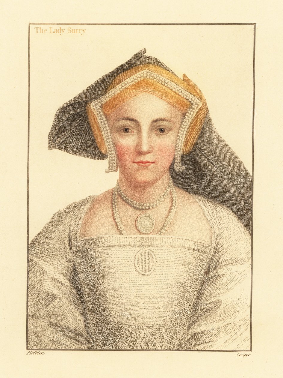 Frances Howard, Surreyn kreivitär, 1812 (kaiverrus) tekijältä Hans (after) Holbein the Younger
