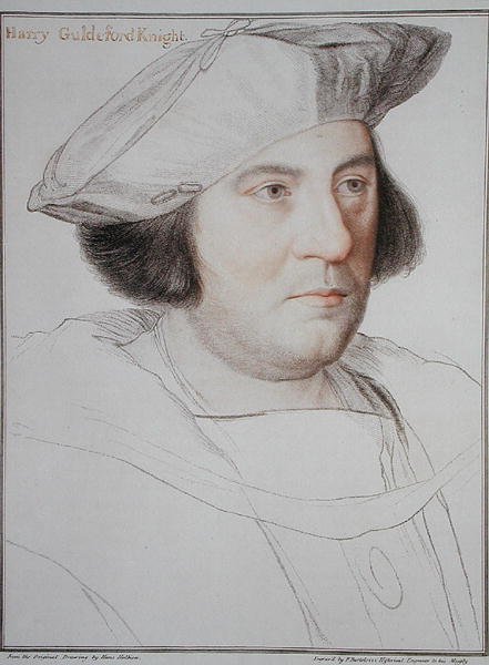 Francesco Bartolozzin (1727-1815) kaivertama Harry Guldefordin (d.1532) muotokuva 1792 (kaiverrus) tekijältä Hans (after) Holbein the Younger