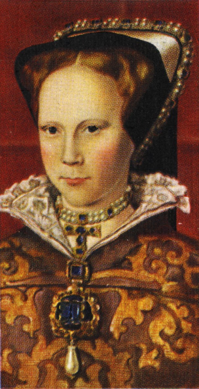 Kuningatar Mary I (tulosta) tekijältä Hans (after) Holbein the Younger
