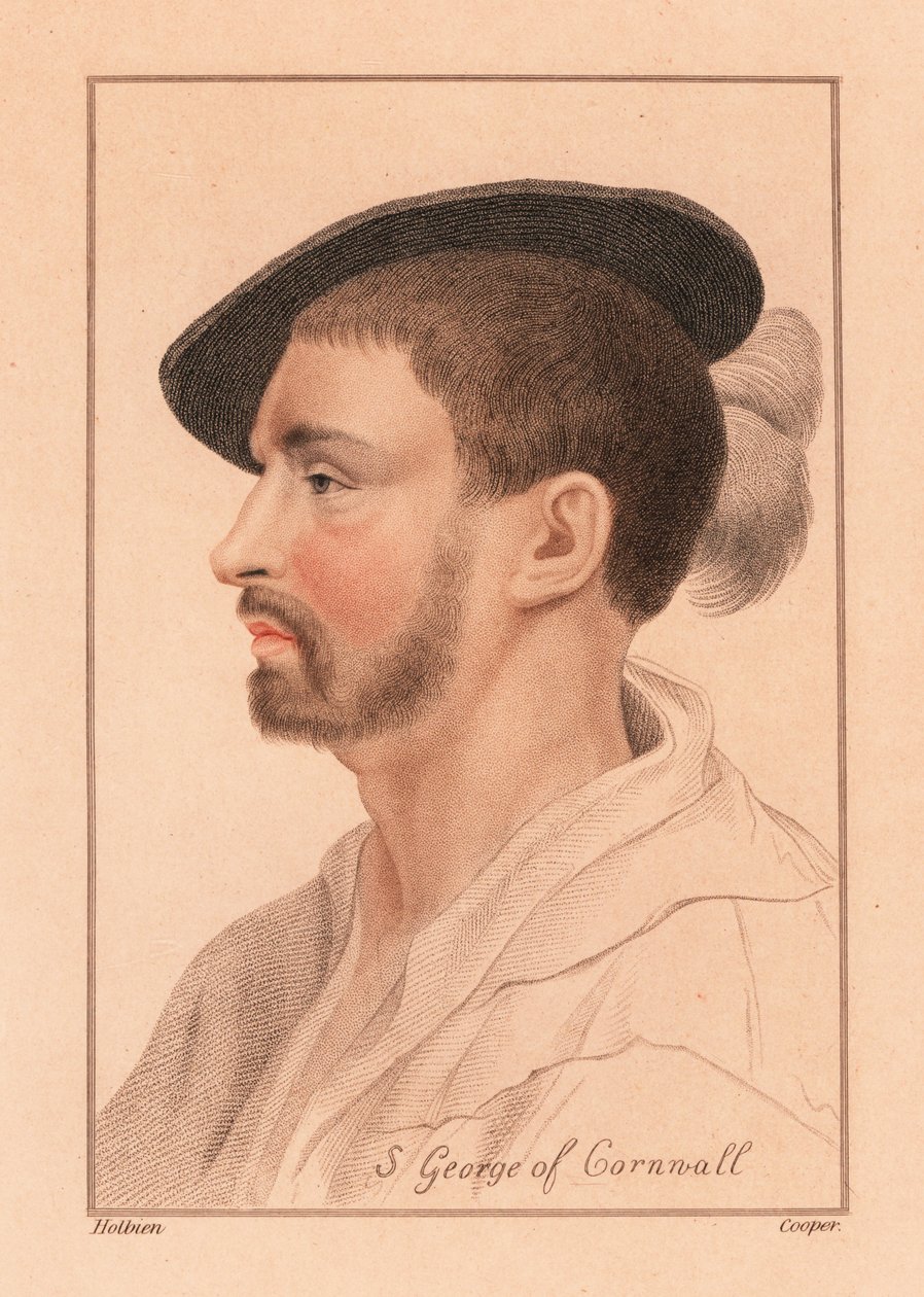 Simon George of Quocoute, Cornwall, 1812 (kaiverrus) tekijältä Hans (after) Holbein the Younger