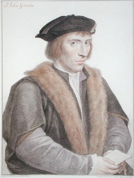 Sir John Godsalve, kaiverrus Francesco Bartolozzi (1727-1815) 1796 (kaiverrus) tekijältä Hans (after) Holbein the Younger