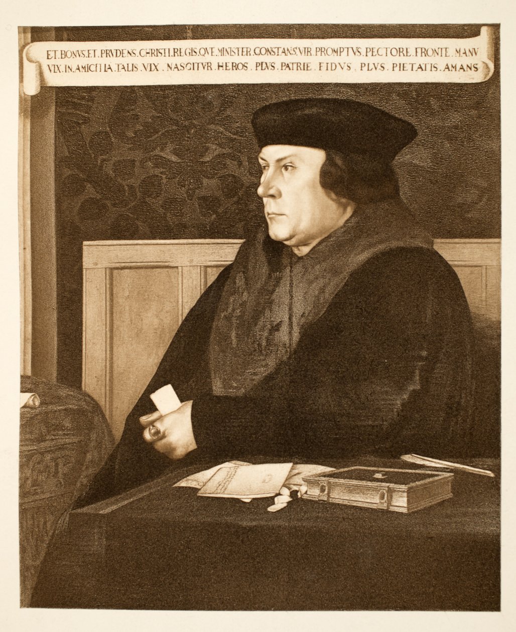Thomas Cromwell, Essexin jaarli, n. 1537, pub. 1902 (kollotyyppi) tekijältä Hans (after) Holbein the Younger