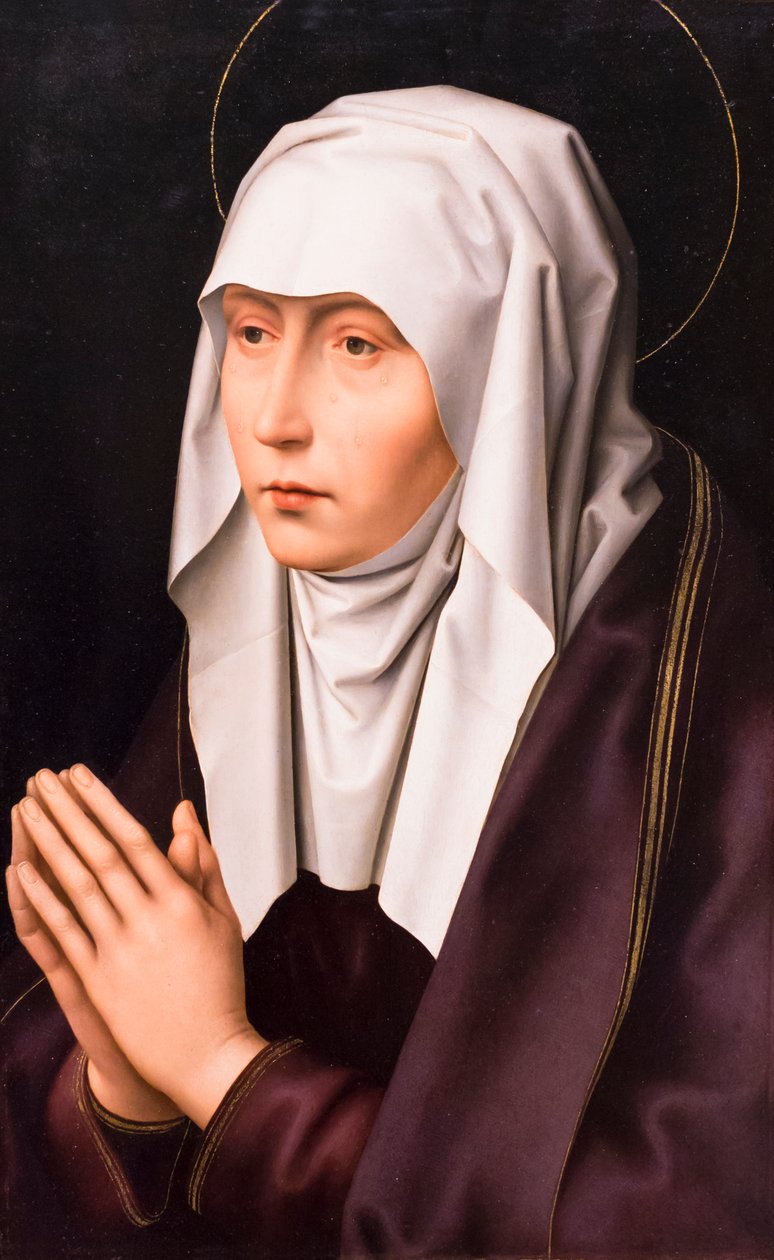 Surun Neitsyt tekijältä Hans (after) Memling