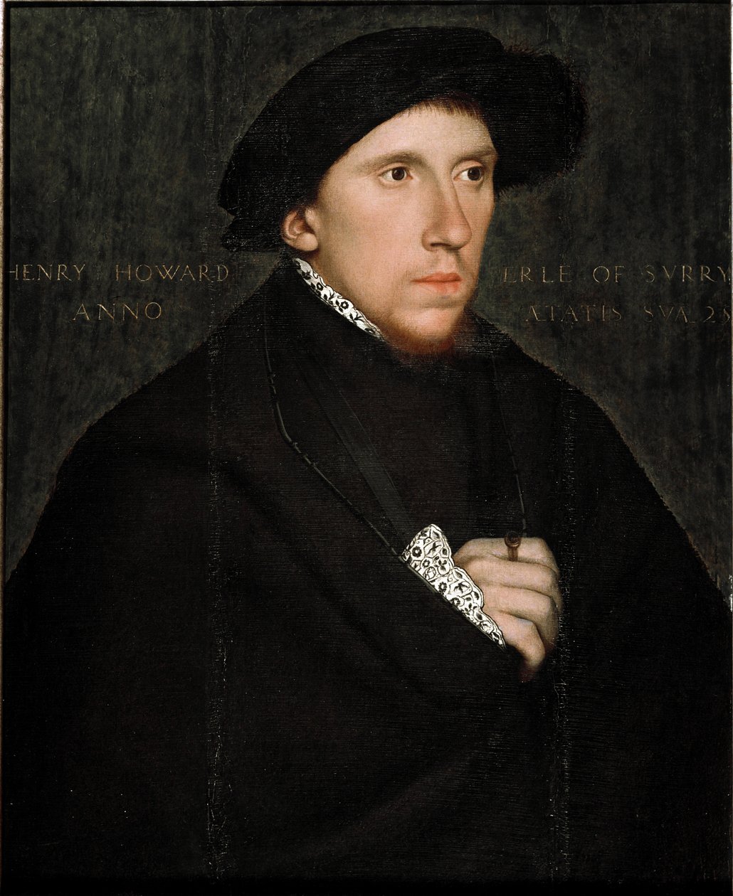 Henry Howardin (1517-1547), englantilaisen runoilijan ja kurtisaanin muotokuva. Hans Holbeinin työpajan maalaus (1500-luvun alku). Brasilia, Sao Paulo. São Paulon taidemuseo tekijältä Hans (school of) Holbein