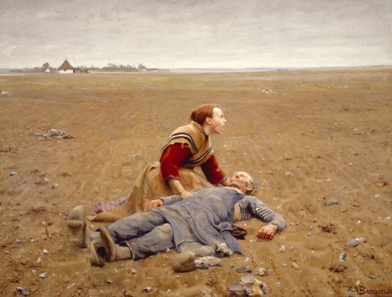 Kulunut tai marttyyri, 1889. tekijältä Hans Andersen Brendekilde
