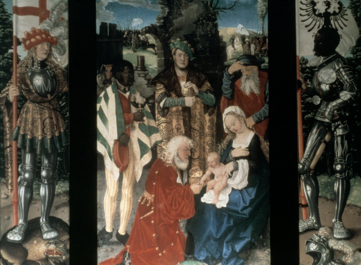 Maagien palvonta, 1507 tekijältä Hans Baldung