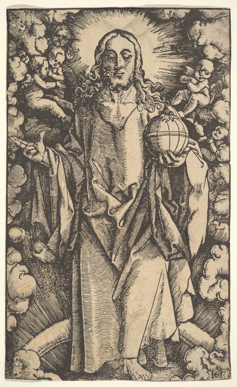 Kristus maapallon kanssa, 1400-1500-luku. tekijältä Hans Baldung