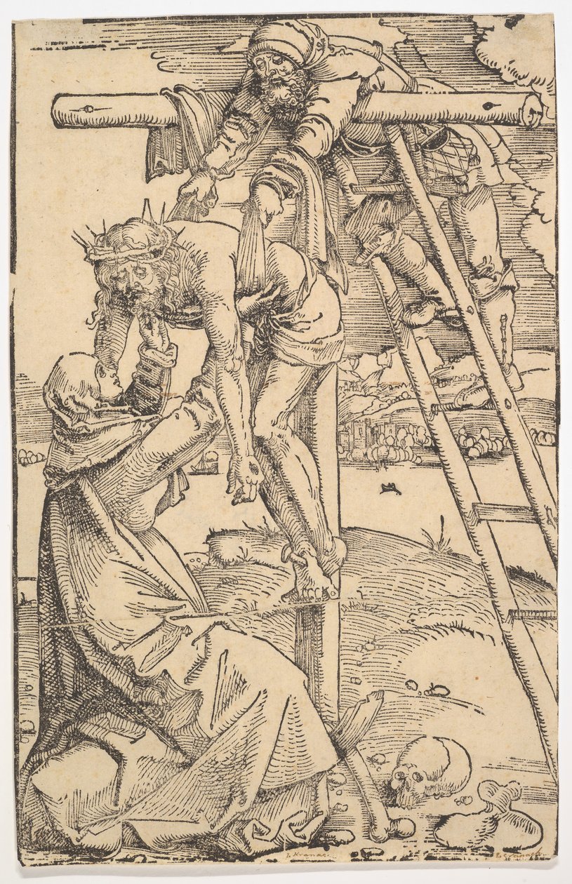Laskeutuminen ristiltä, 1505. tekijältä Hans Baldung