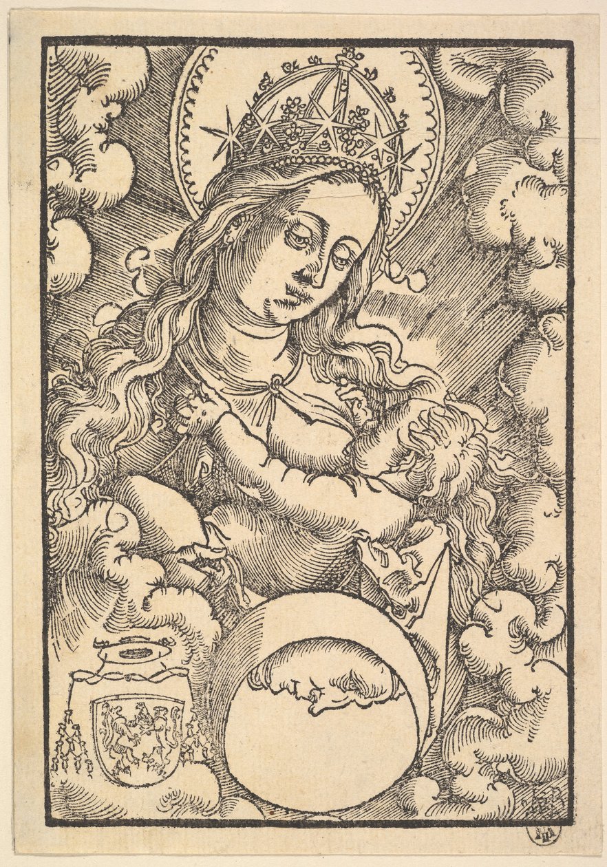 Madonna Lactans, Enchiridon poeticum, 1515 tekijältä Hans Baldung