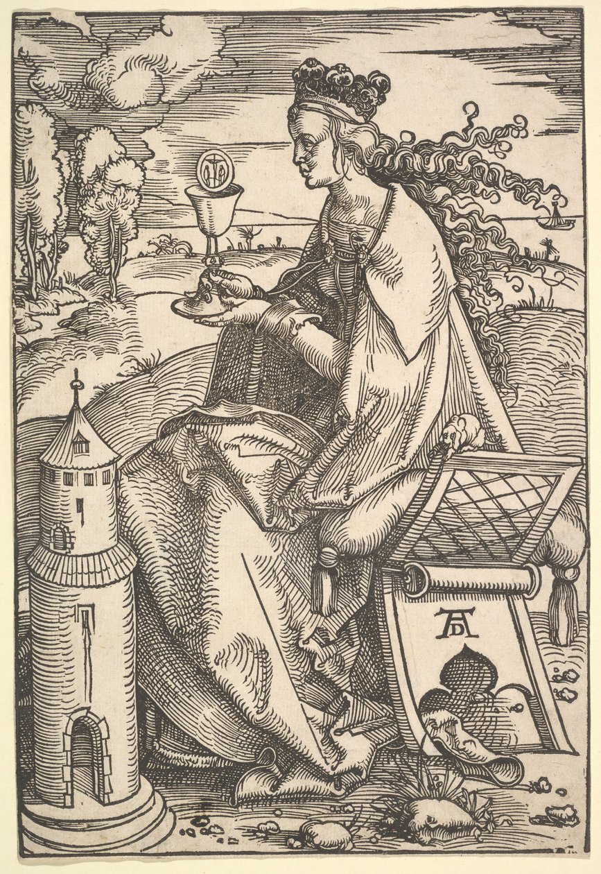 St. Barbara, n. 1505. tekijältä Hans Baldung