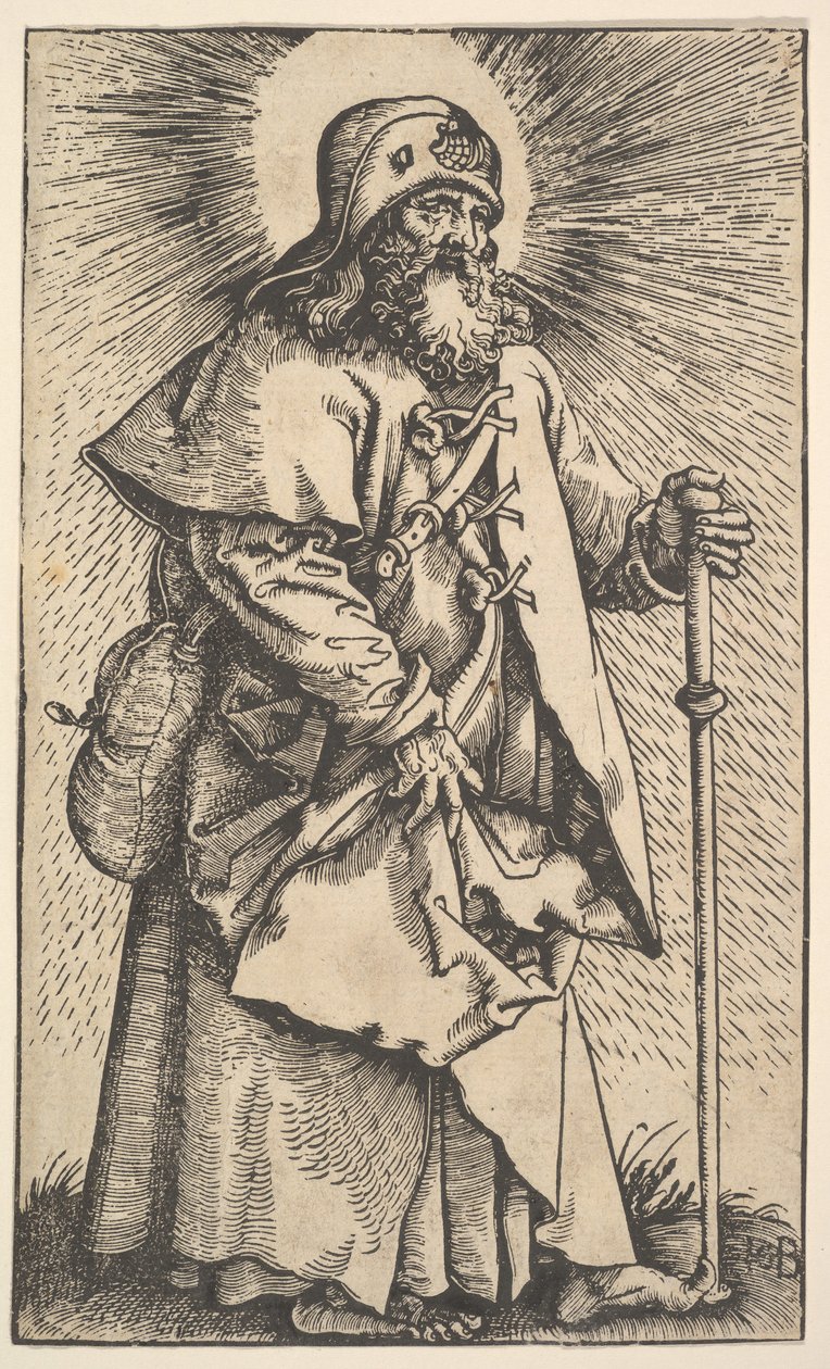 Pyhä Jaakob Suurempi Kristuksesta ja apostoleista, 1519. tekijältä Hans Baldung