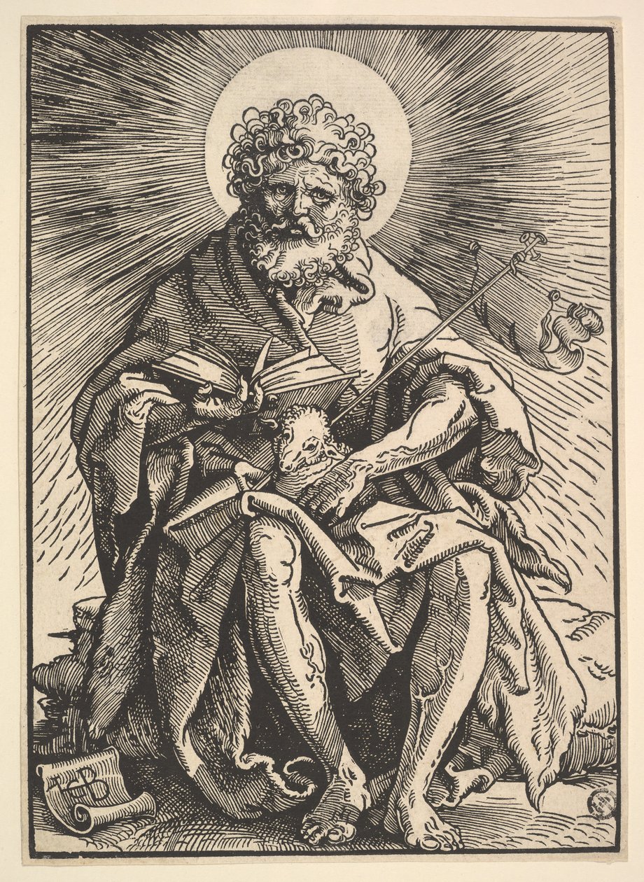 Pyhä Johannes Kastaja pitelee Karitsaa, n. 1517. tekijältä Hans Baldung