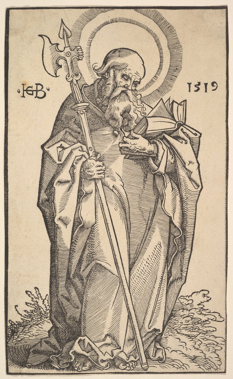 Pyhä Matteus Kristuksesta ja apostoleista, 1519. tekijältä Hans Baldung