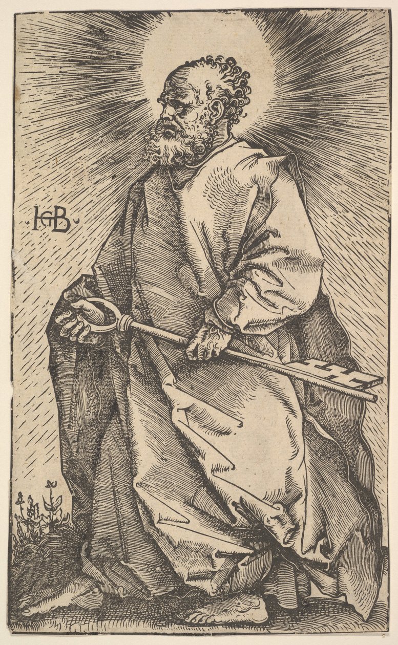 Pyhä Pietari Kristuksesta ja apostoleista, 1519. tekijältä Hans Baldung