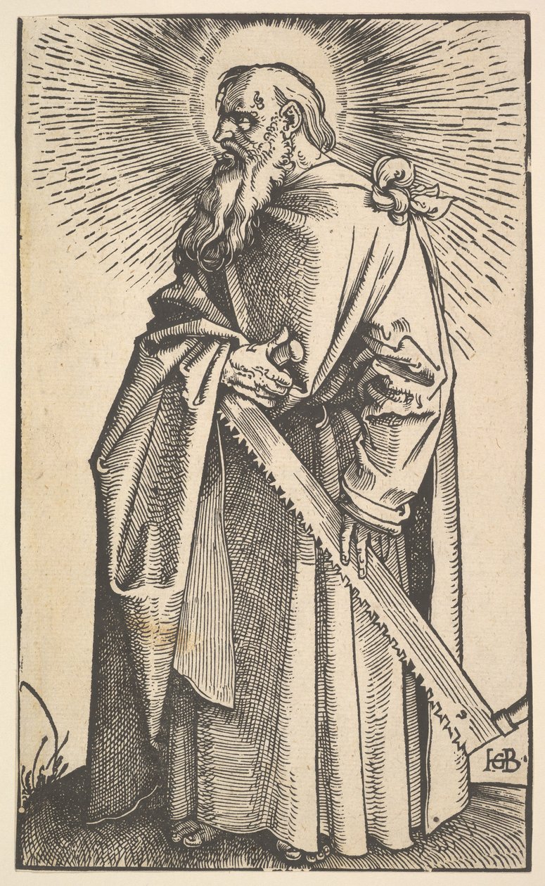 Pyhä Simon Kristuksesta ja apostoleista, 1519. tekijältä Hans Baldung